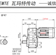 F47减速机配0.37KW/370W电机型号有哪些